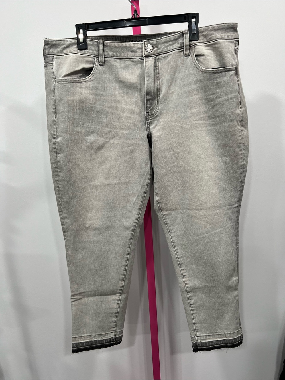 American Eagle Super Stretch Light Gray Jegging Ankle Cropped Jeans 20